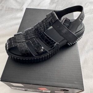 Black Strappy Sandals